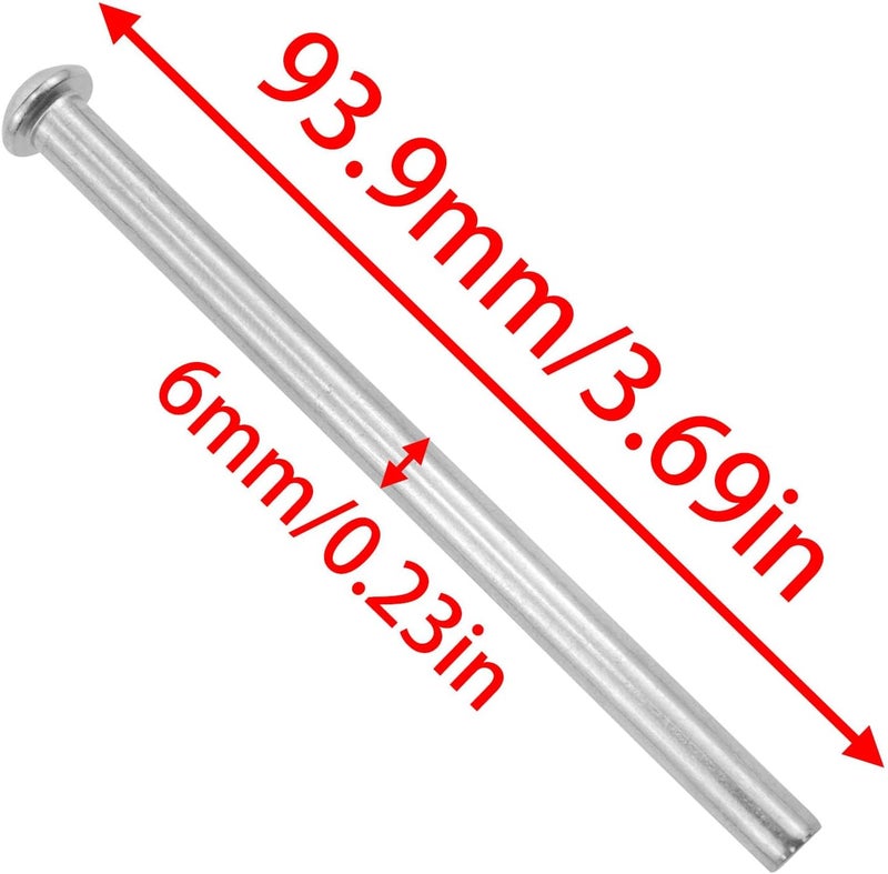 FINBe 3.5 Inch Door Hinge Pin Outlet Hinge Pins for Door Closure Function to Replace Silver 6PCS - Image 4